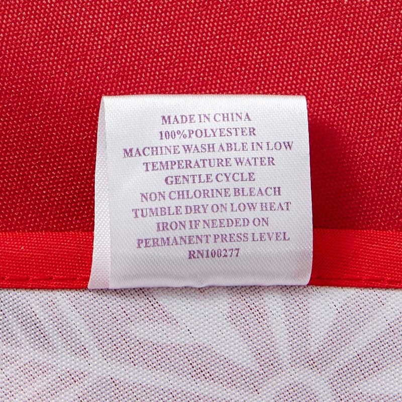 Violet Linen Decorative Christmas Snowflakes Design Red Tablecloths - 60" Round - Image 3